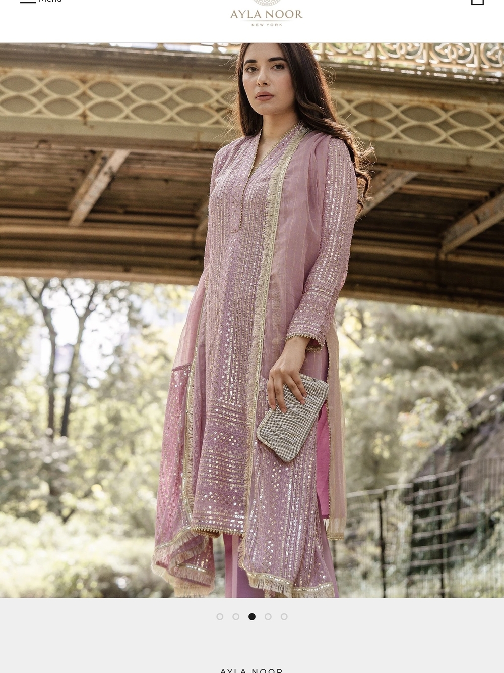 Ayla Noor Lily 3 Piece Stitched Suit – Medium – Unworn - Picture 4 of 4